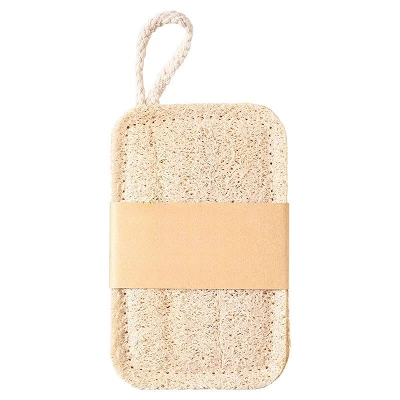 Natural Loofah Exfoliating Sponges 6pcs Bamboo Fiber Dish Cleaning