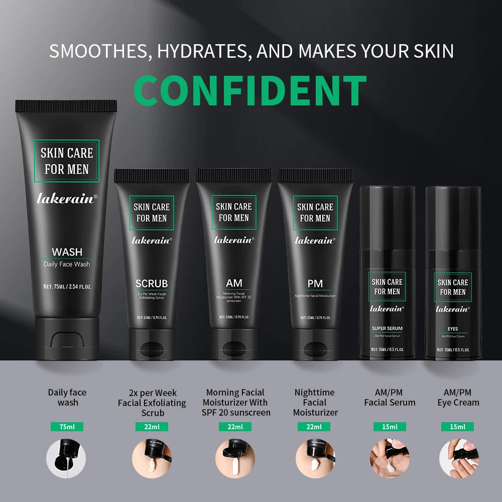 Ibccncndc Men Deep Cleansing Face Wash And Moisturizer Kit