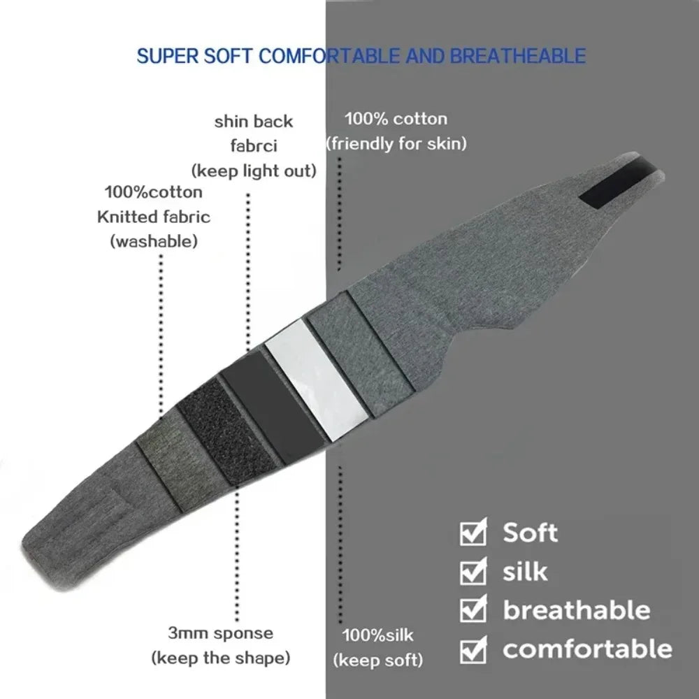 Adjustable Light Blocking Sleep Eye Mask Nylon For Travel