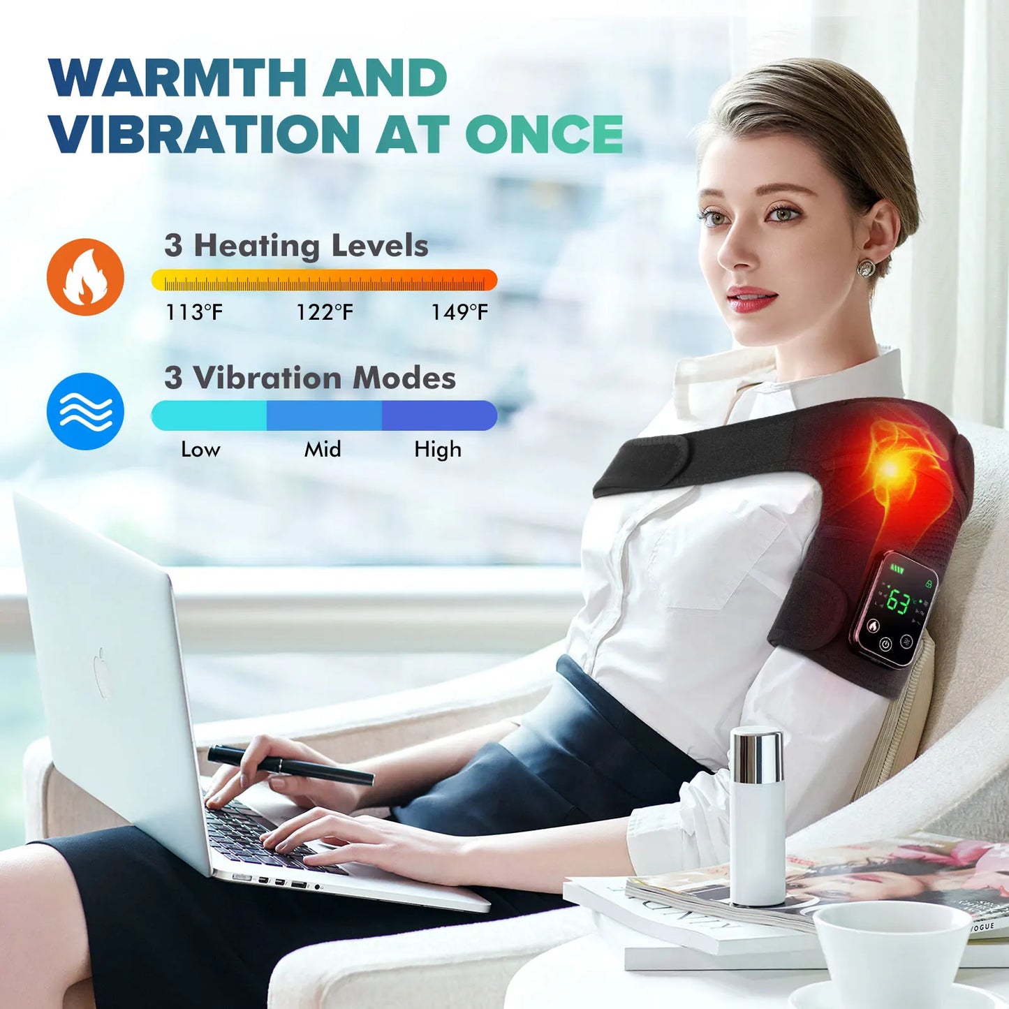 Hailicare Knee Heating Massager With Vibration Hot Compress