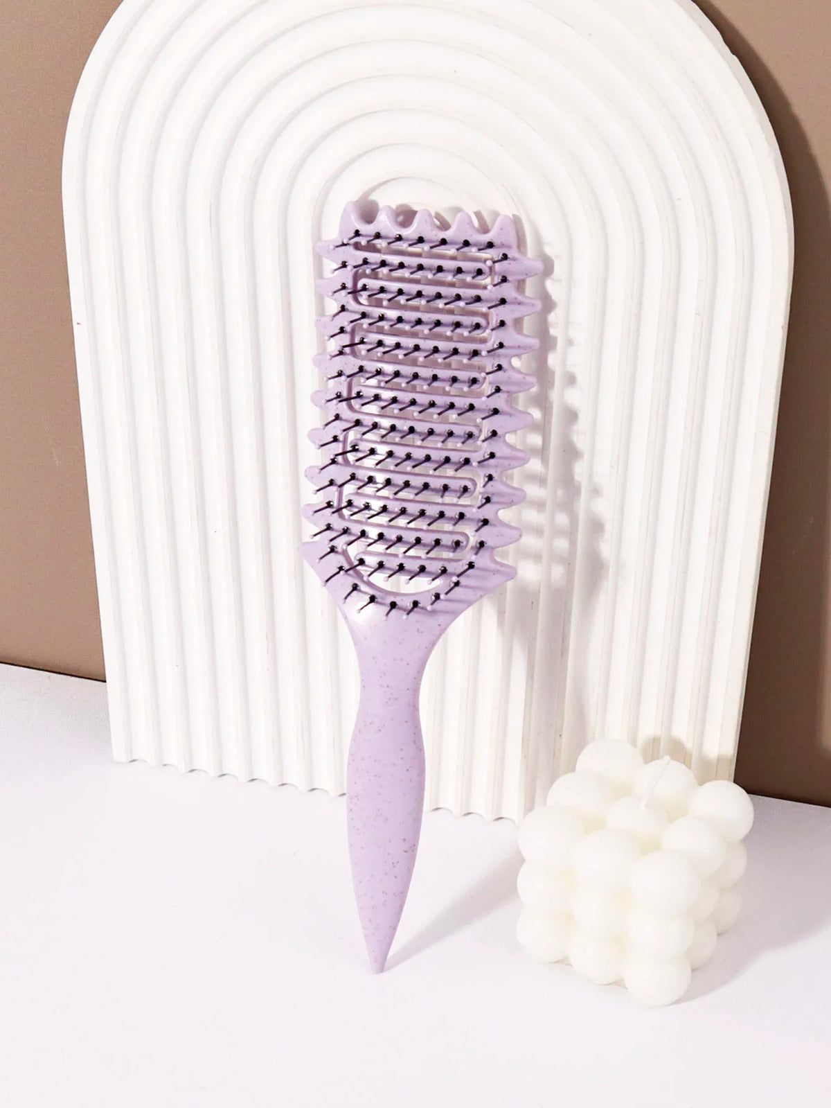 Hollow Massage Nylon Styling Brush For Hair And Wigs