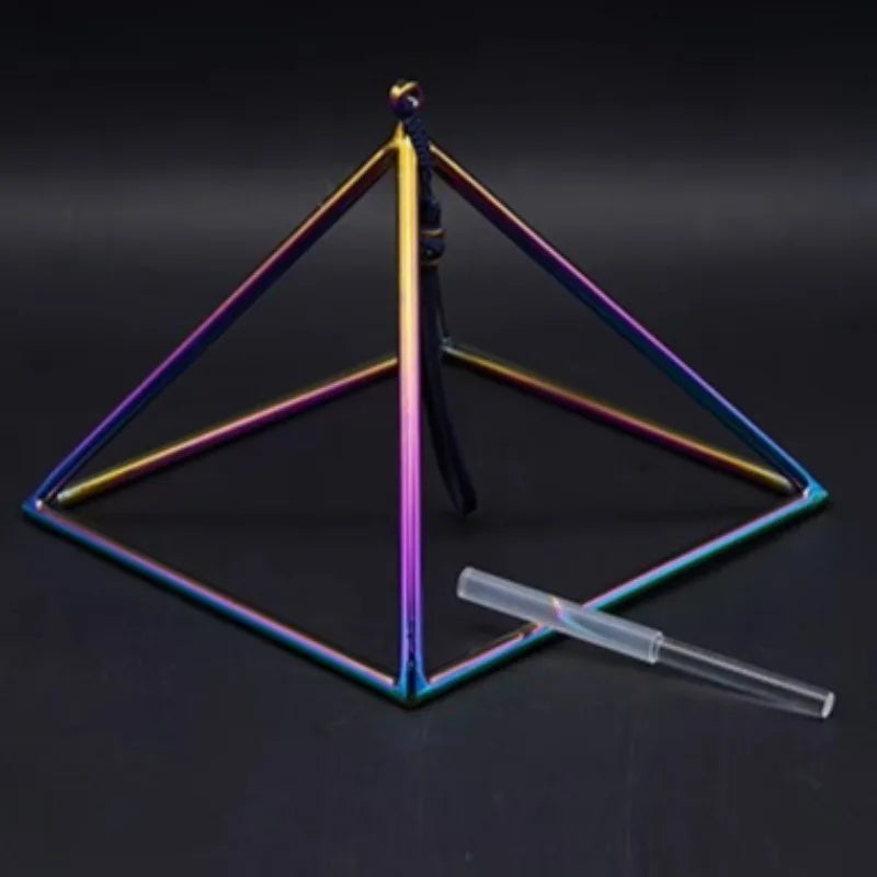 OLOMCrystal Pyramid Singing Bowl For Sound Healing Therapy