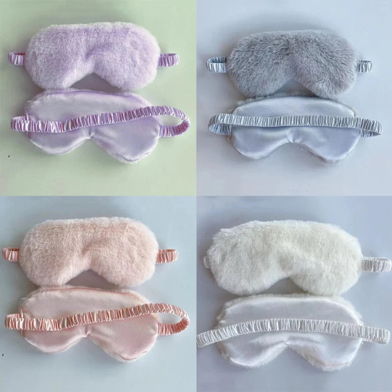 Soft Plush Sleeping Mask Eye Cover For Sleep And Nap