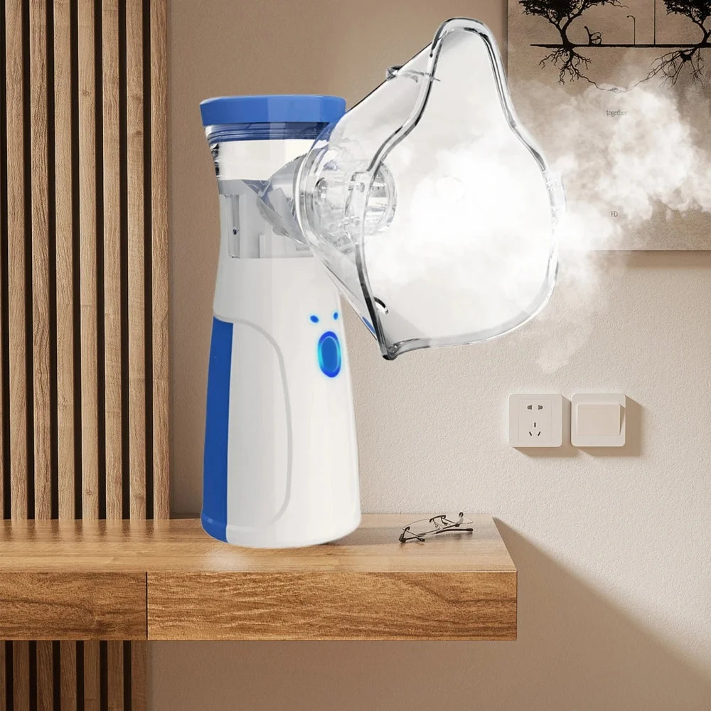 Mini Facial Steamer Rechargeable Silent Mesh Nebulizer for Skin Care