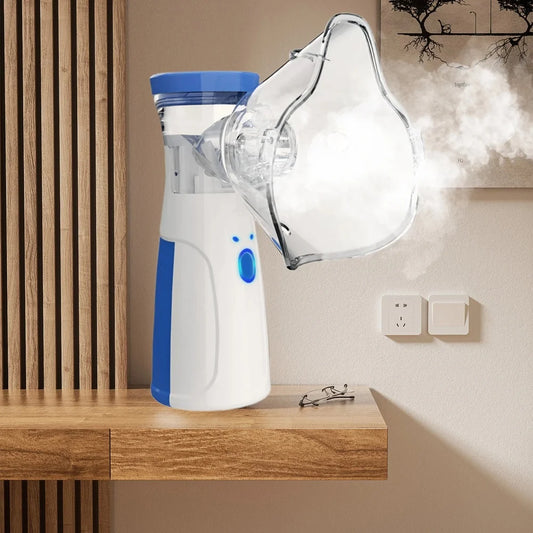 Mini Facial Steamer Rechargeable Silent Mesh Nebulizer for Skin Care