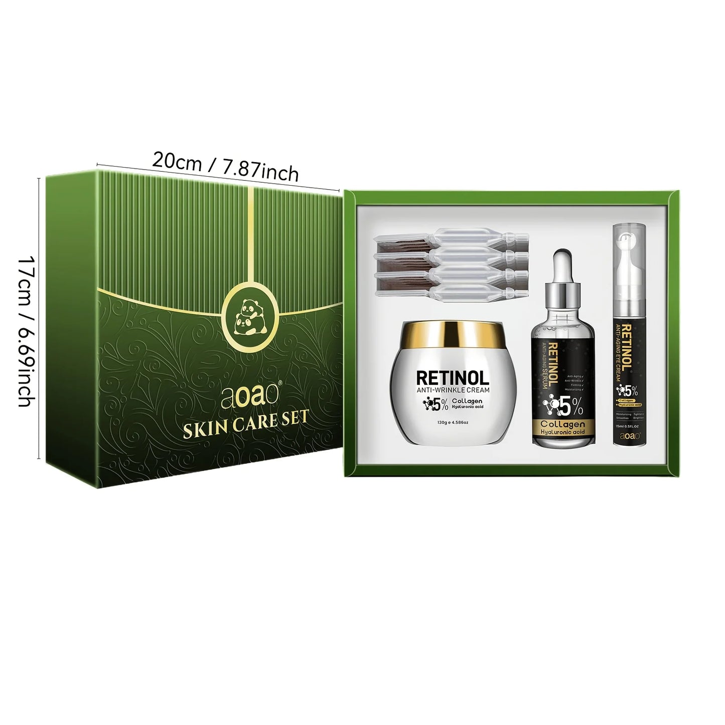 aoao Retinol Deep Hydration Anti-Wrinkle Gift Set For Dry Skin