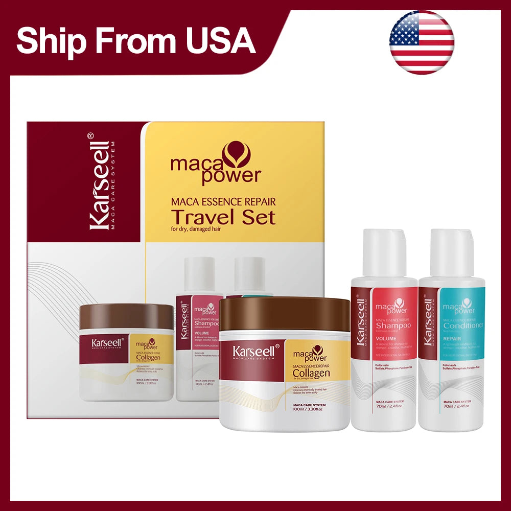 Karseell Hair Mask Travel Set Collagen Repair For Damaged Hair