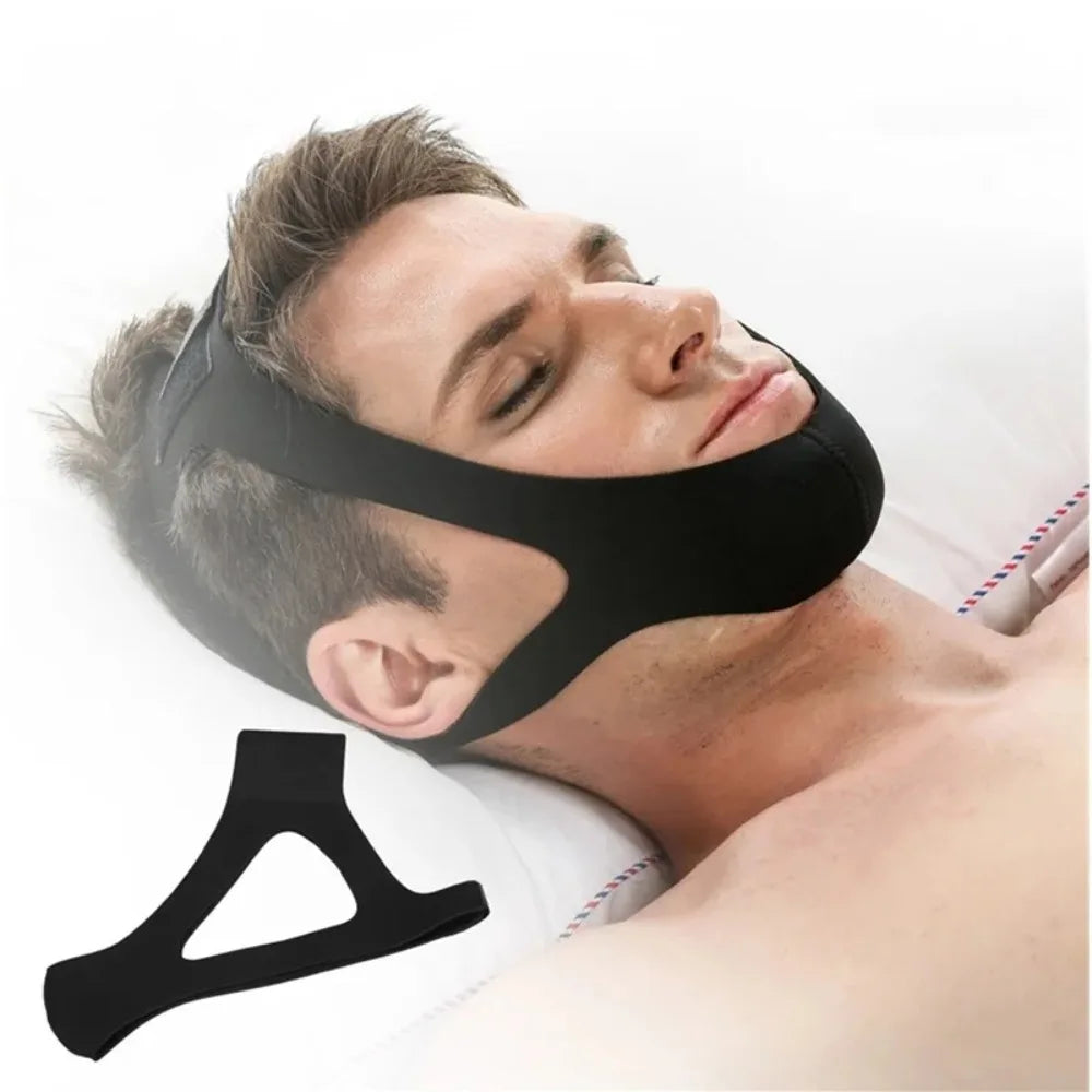 Cotton Anti Snoring Chin Rest For Open Mouth Sleep Correction