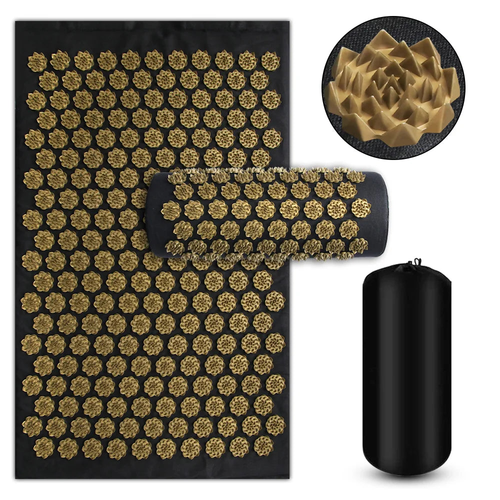 ShaxyMsc Acupressure Mat Kuznetsov Spike Needle Massage Cushion Back Relief