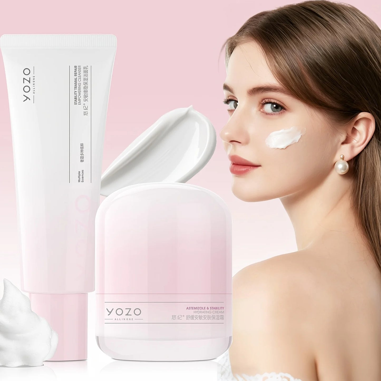 Deep Cleansing And Moisturizing Facial Skincare Duo Set