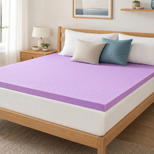 JHK Cooling Gel Memory Foam Mattress Topper With Breathable Design