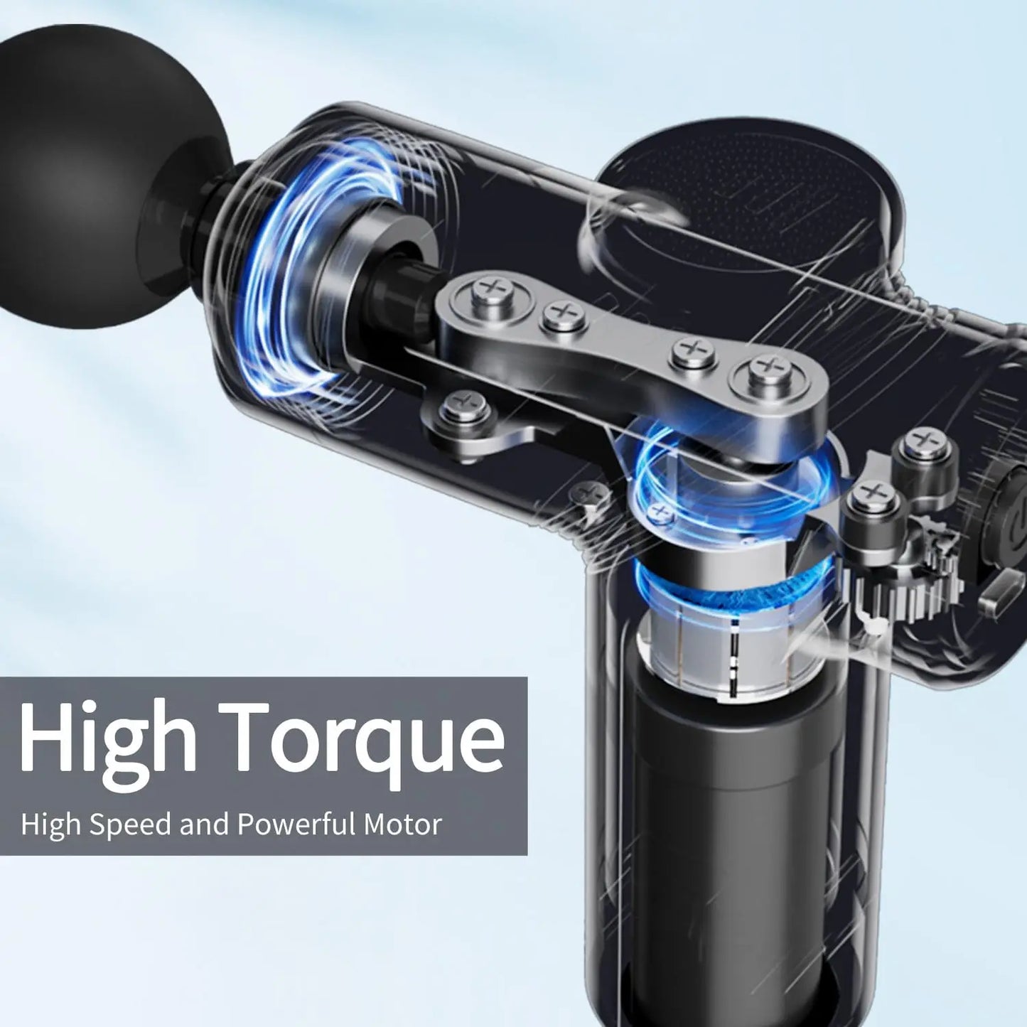 LEERCON Mini Muscle Massage Gun With Four Interchangeable Heads