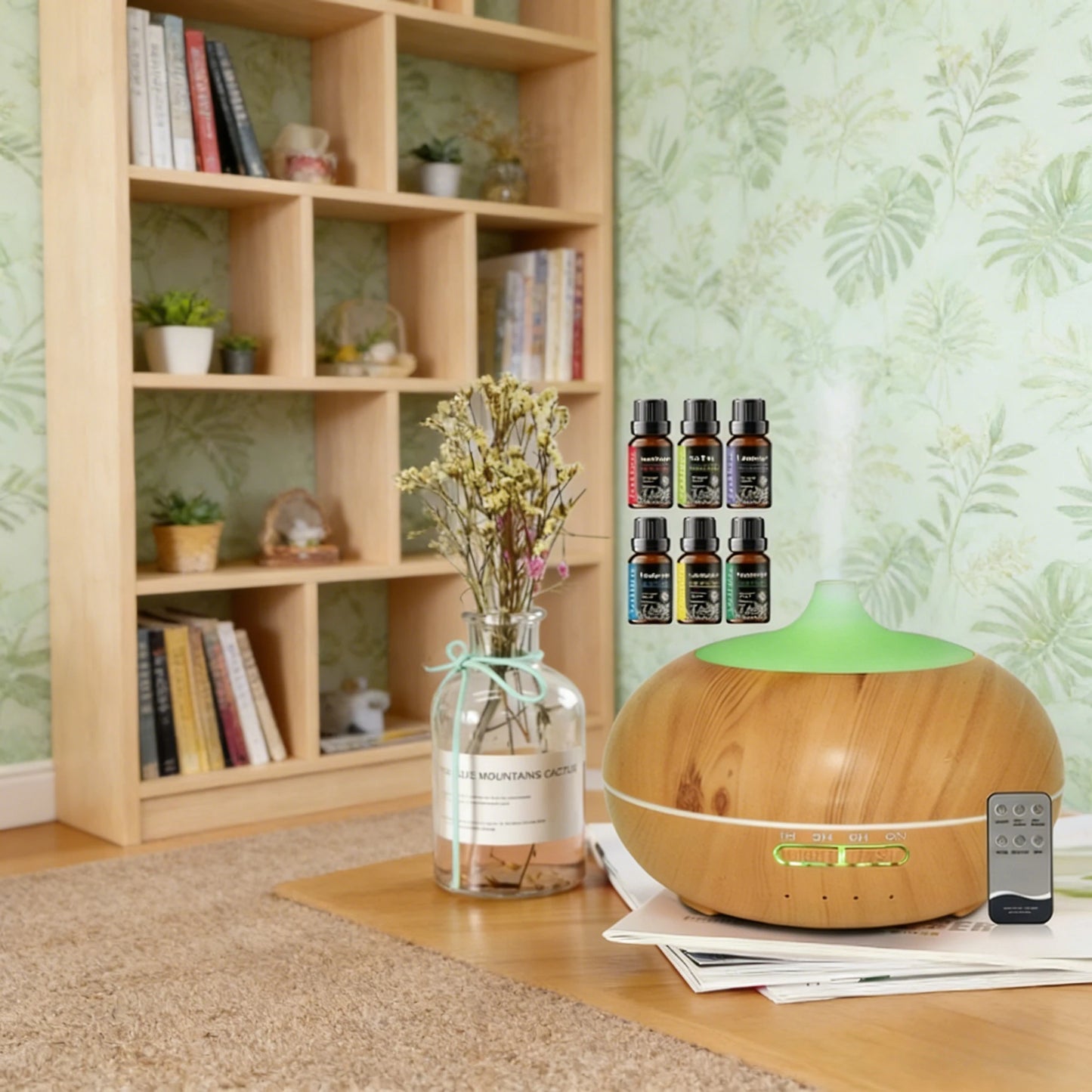 Kinscoter Wood Grain Aromatherapy Diffuser USB Humidifier