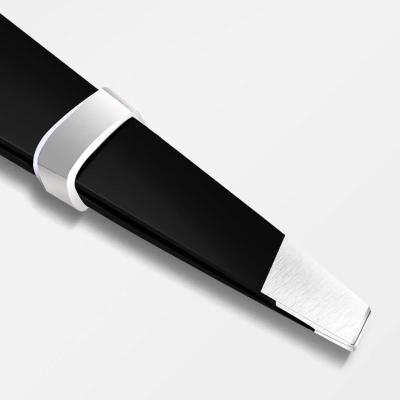 Stainless Steel Slant And Flat Point Eyebrow Tweezer