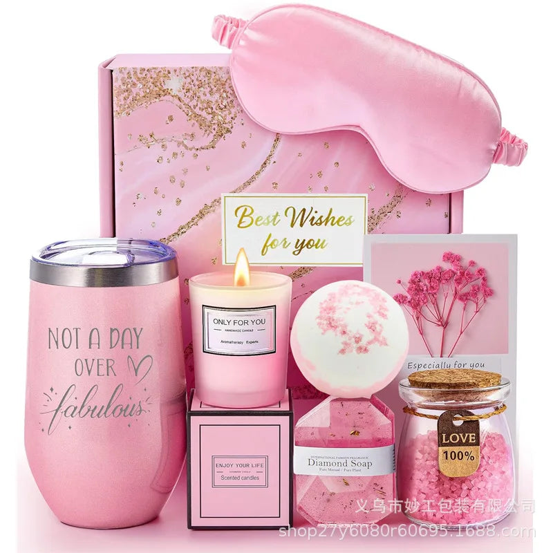 Lavender Spa Gift Basket Set For Women And Mothers