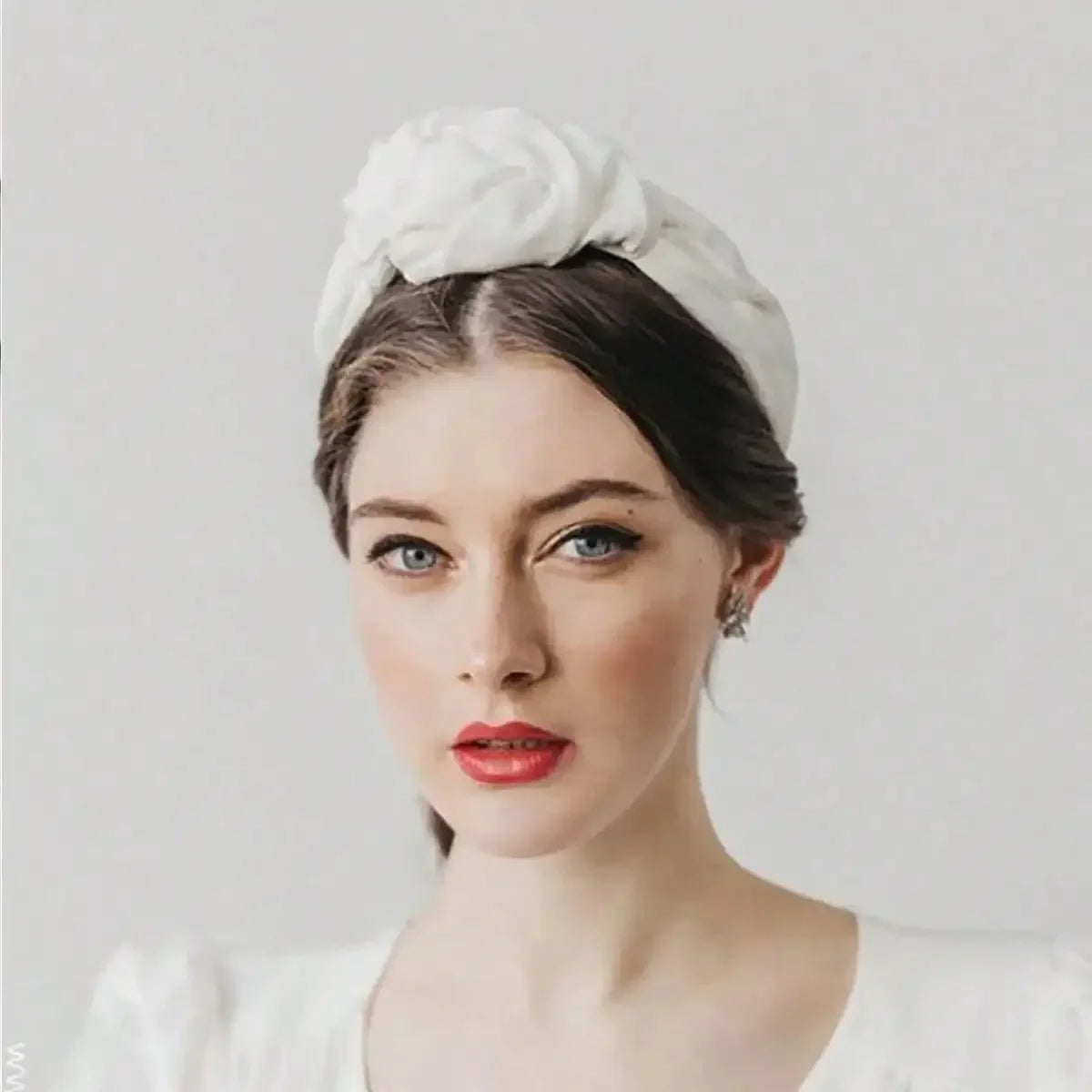Vintage Soft French Turban Cotton Blend Head Wrap For Women