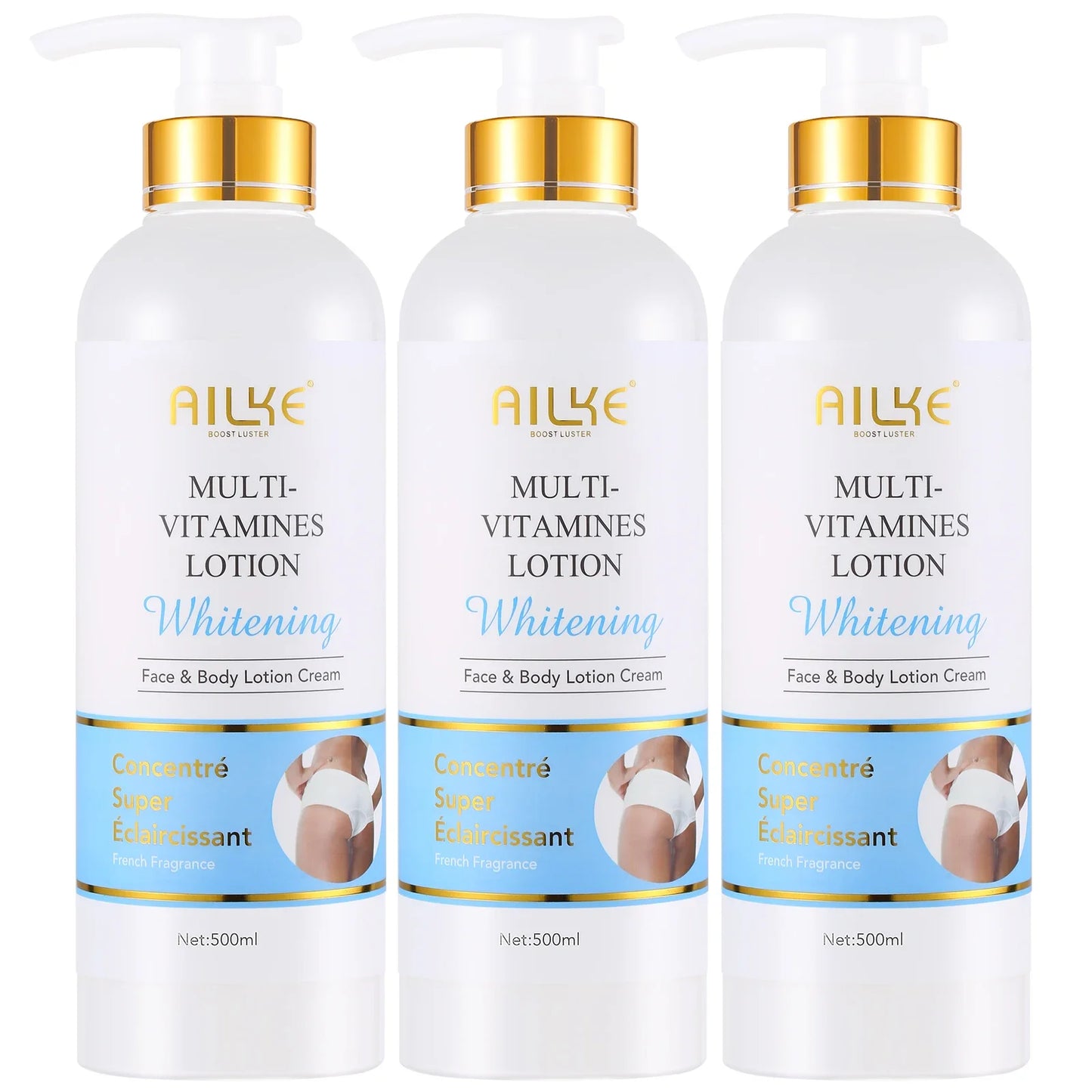 AILKE Natural Multi Vitamin Lightening Skin Care Kit Whitening Moisturizer