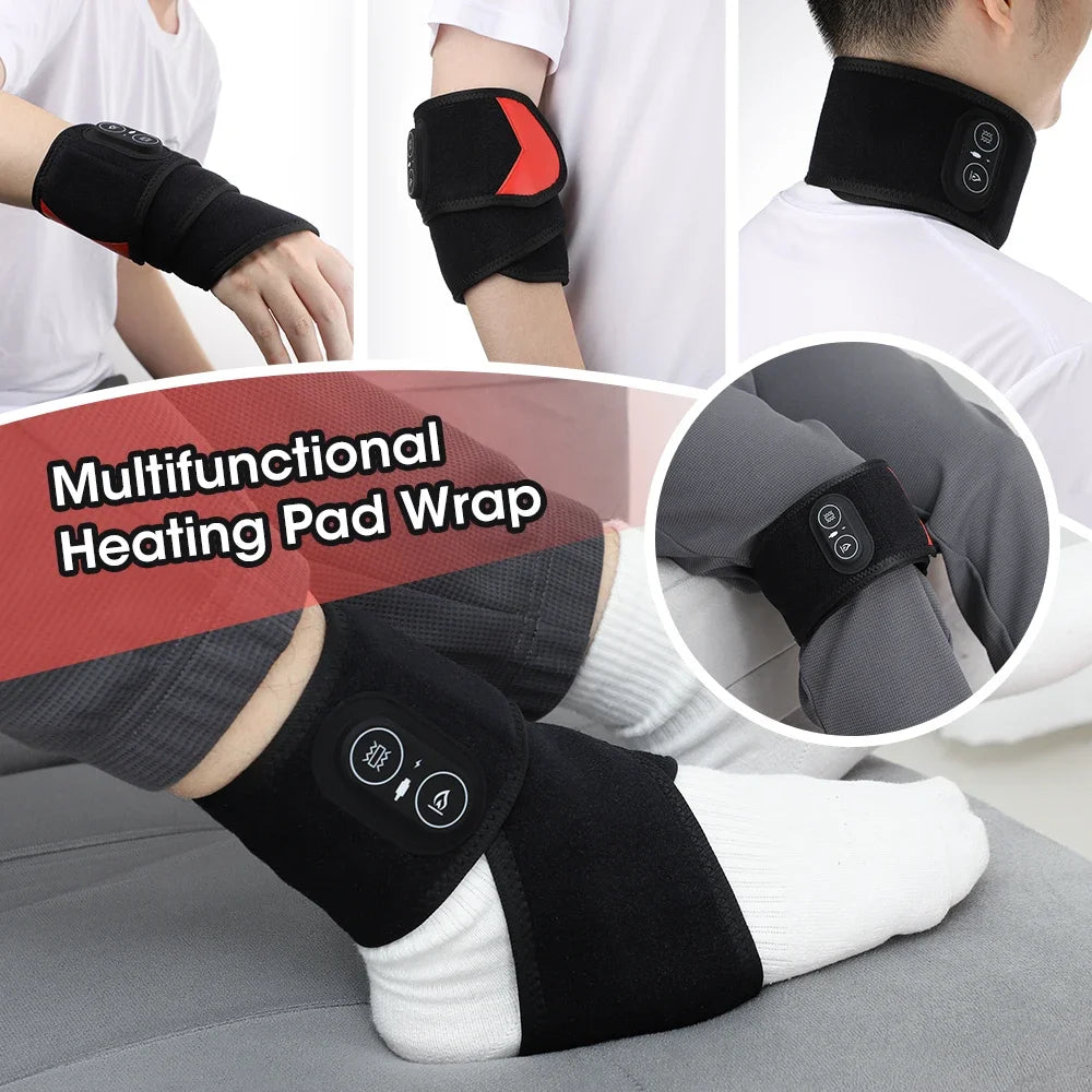 Hailicare Wireless Electric Hand Wrist Massager With Red Light Vibration