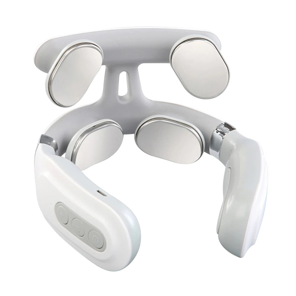 Portable 4 Head Rechargeable Vibration Back Massager For Muscle Relax