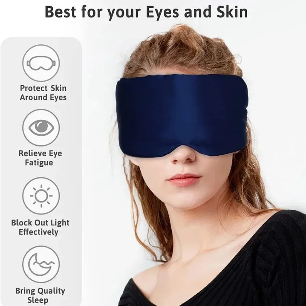 Silk 3D Light Blocking Sleep Mask For Travel And Naps