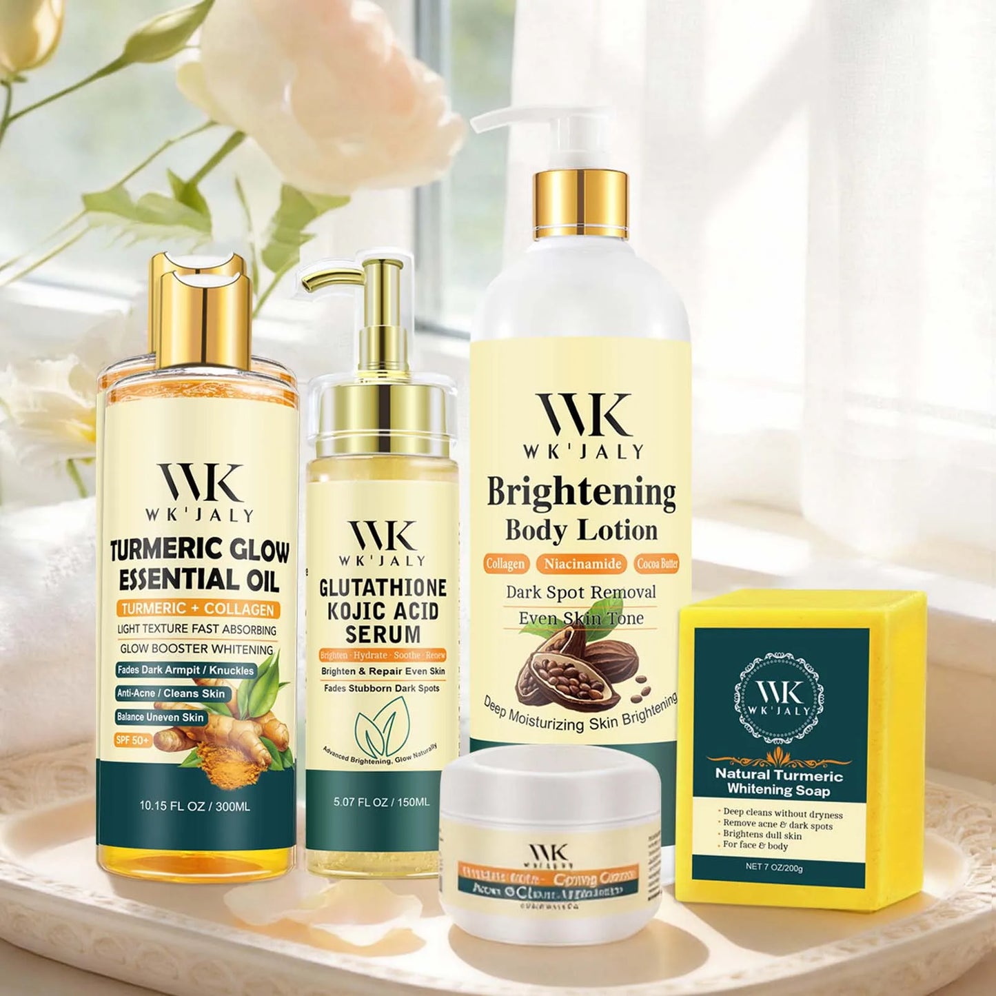 Wk Jaly Lightening Skin Care Kit For Acne And Spot Removal Treatment
