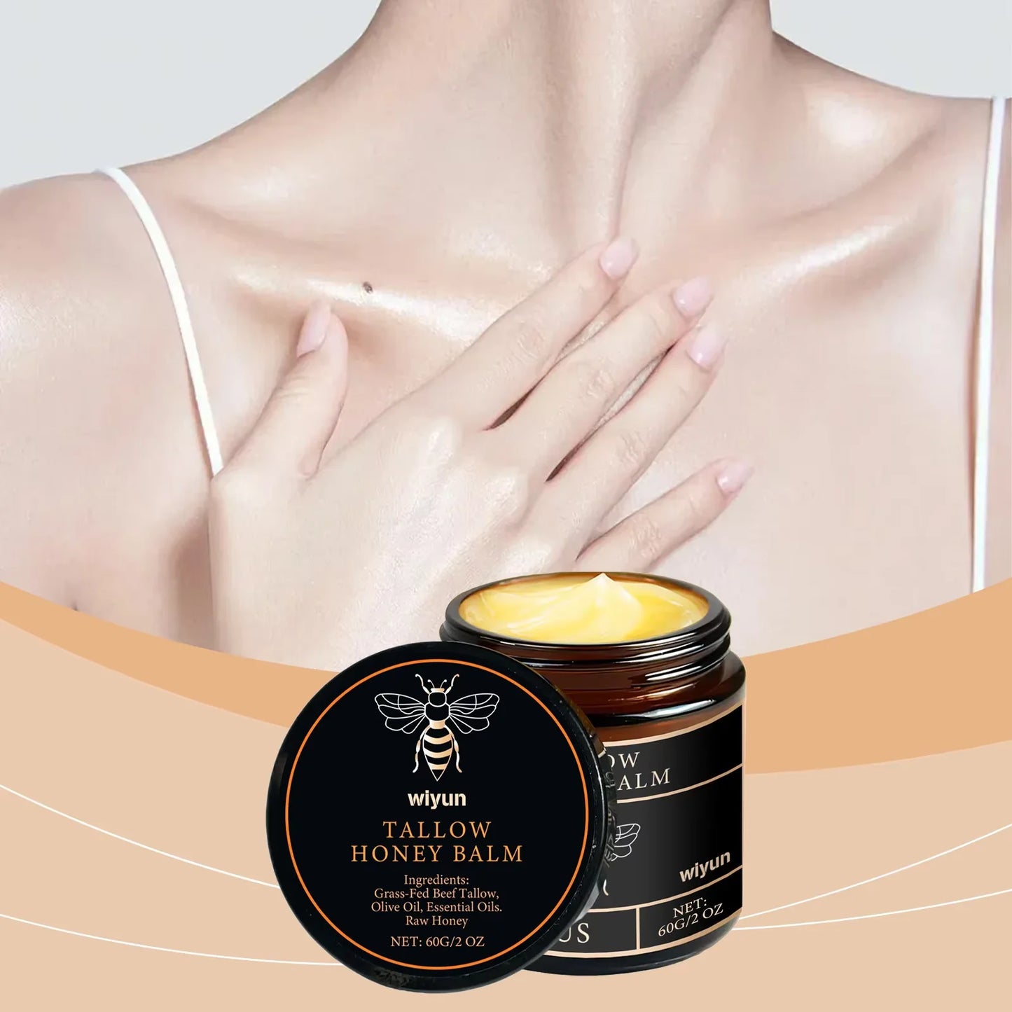 WIYUN Tallow Honey Balm Hydrating Skin Cream For Firming Elasticity