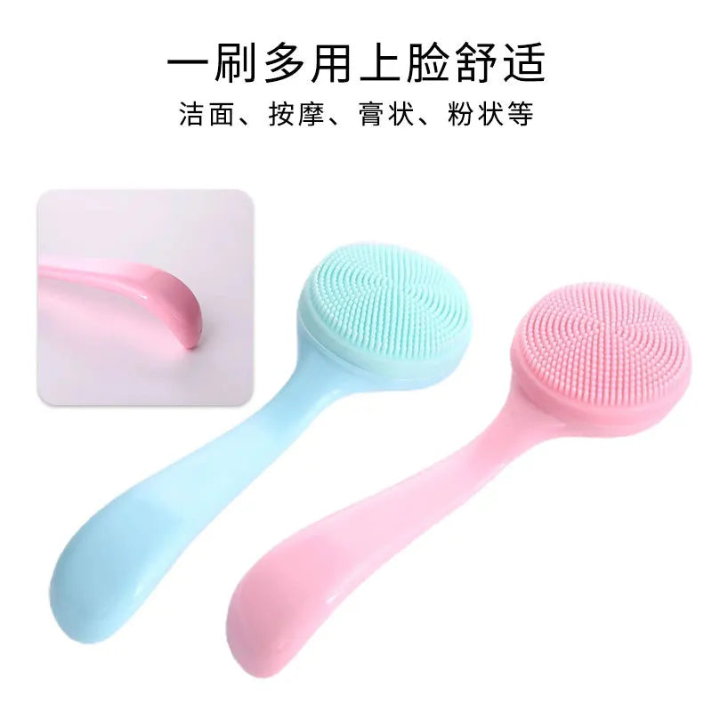 Soft Silicone Facial Cleansing Brush Makeup Blackhead Remover