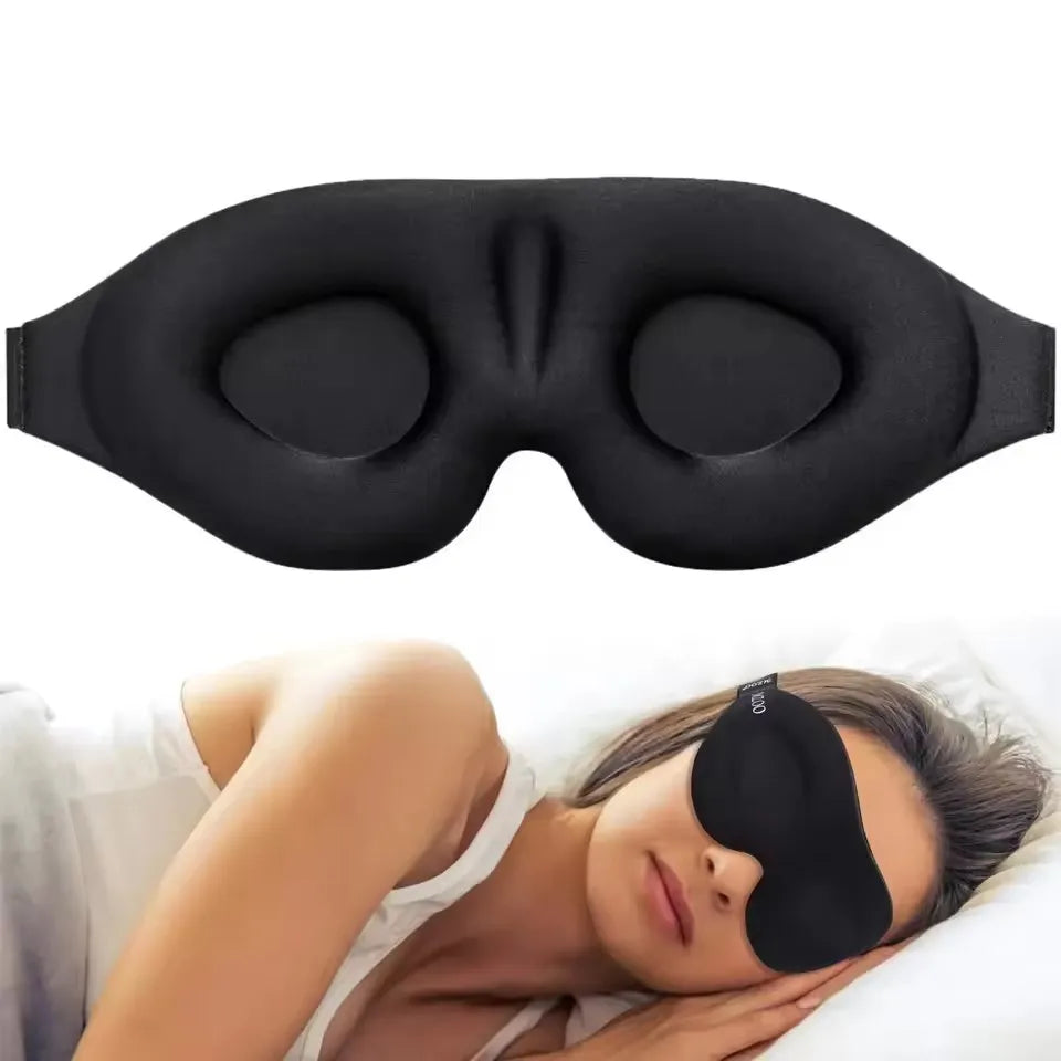3D Contoured Sleeping Mask Light Blocking Eye Cover For Travel