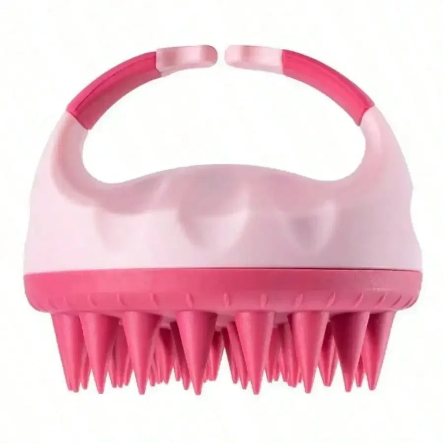 Durable Scalp Scrubber Shampoo Brush With Comfortable Spiked Massage Comb