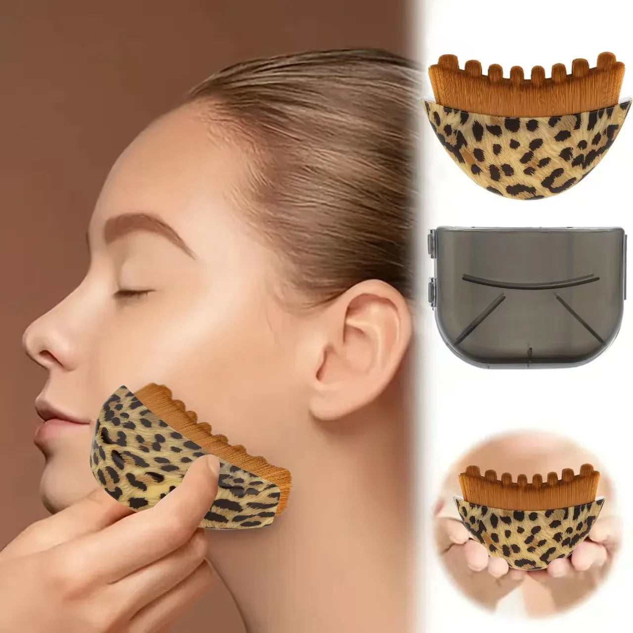 Facial Massage Brush With Storage Box For Lymphatic Contouring