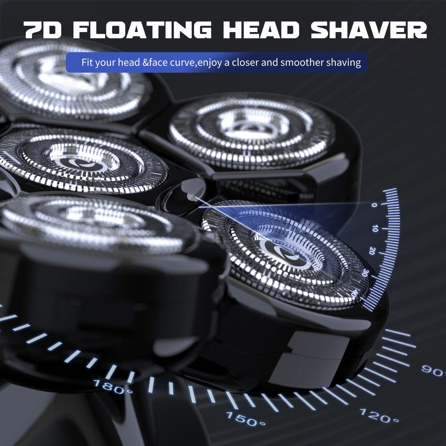 Sejoy 6 In 1 Electric Razor With Nose Trimmer Waterproof