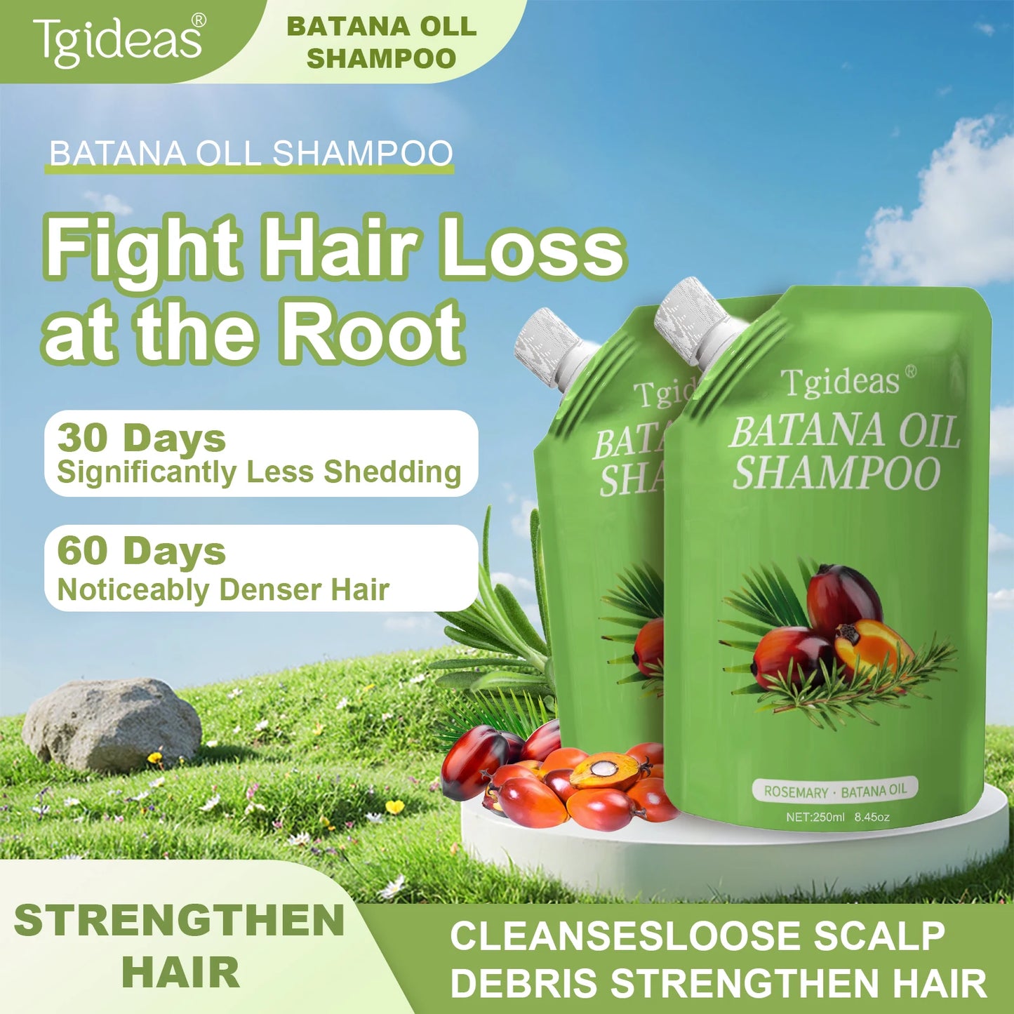 Tgideas Rosemary Batana Oil Shampoo For Hair Growth