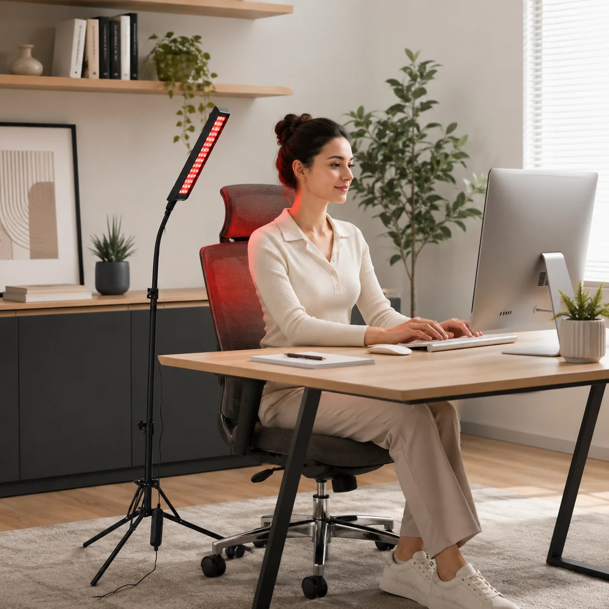 Light Therapy Lamp With Adjustable Stand Infrared 660nm 850nm