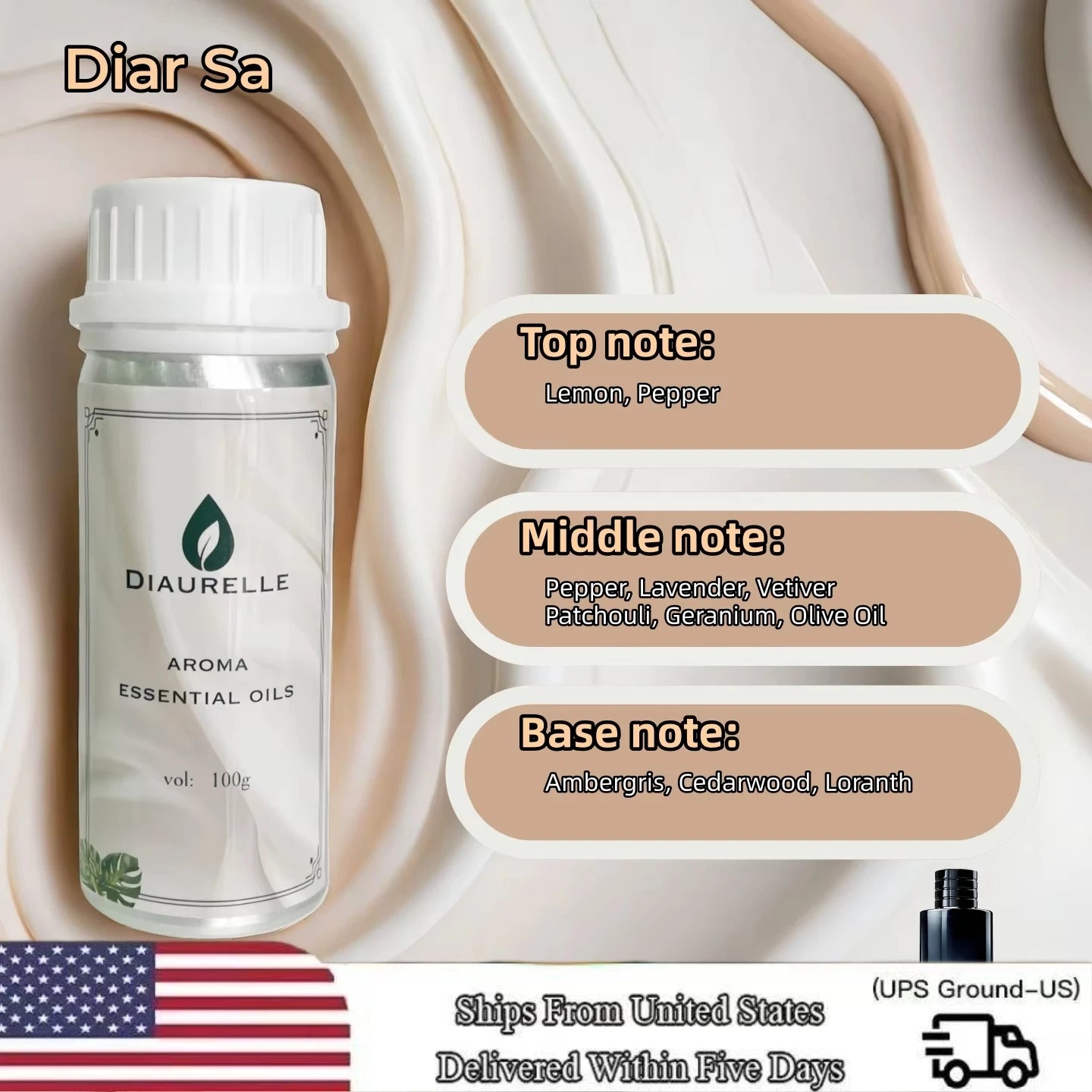 Essential Oil Santal 33 Plant Extract Fragrance For Aroma Diffuser