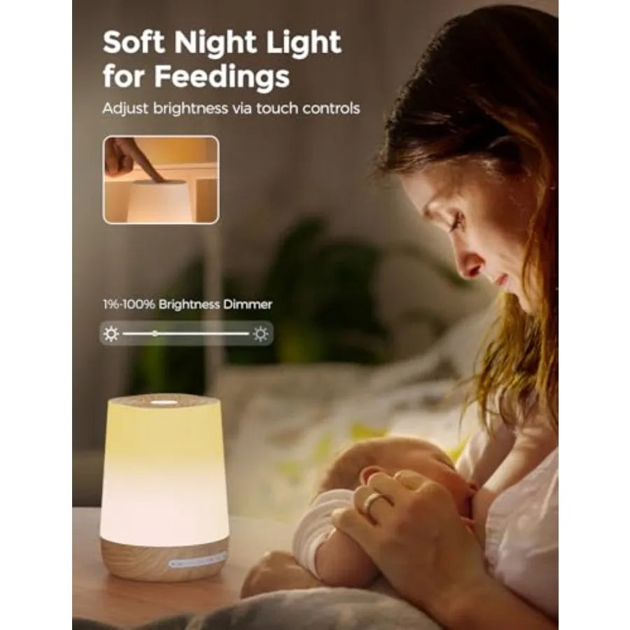 Baby White Noise Sound Machine With Night Light And 34 Soothing Sounds