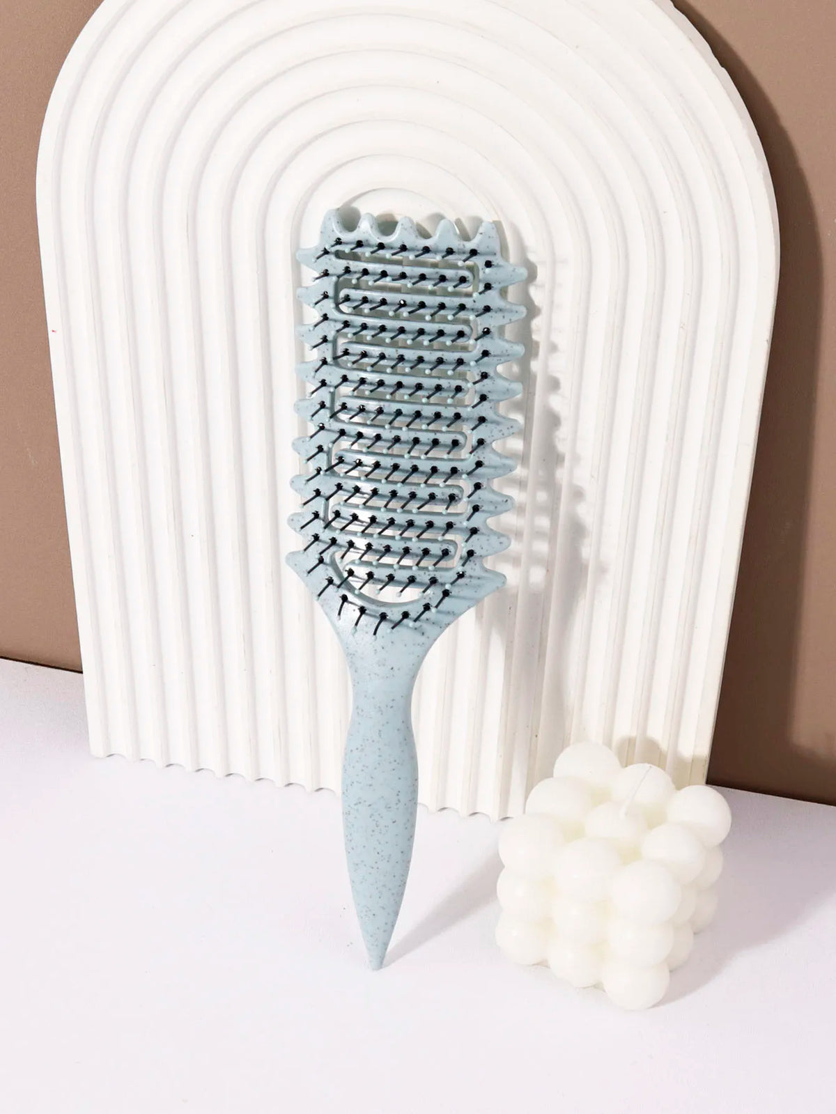 Hollow Massage Nylon Styling Brush For Hair And Wigs