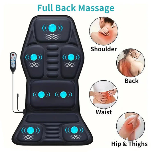 HIMOUTA Full Body Back Massager Chair Cushion With Heat
