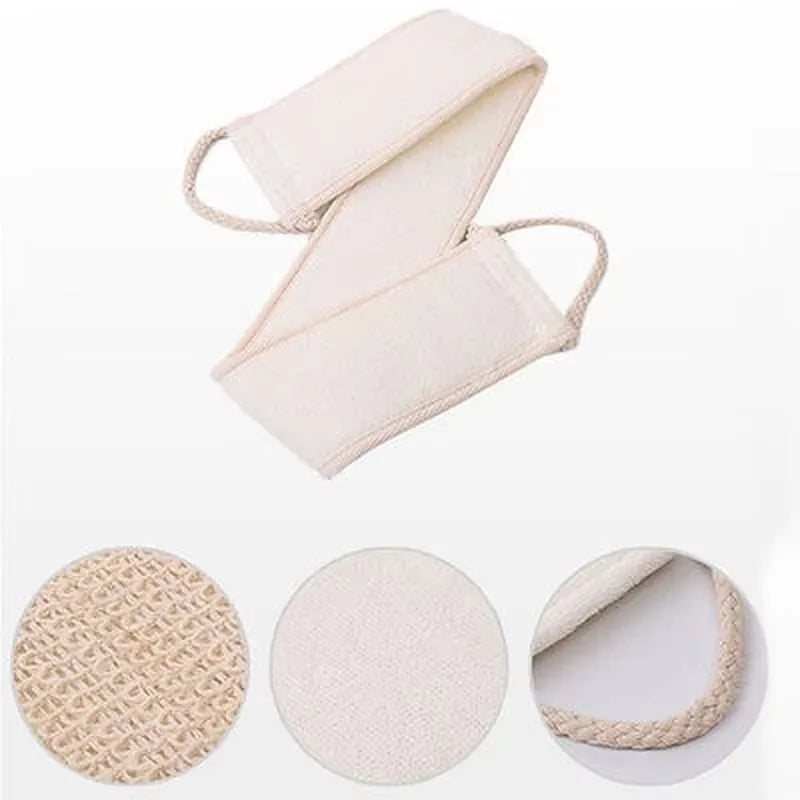 Soft Cotton Hemp Exfoliating Body Bath Shower Scrubber