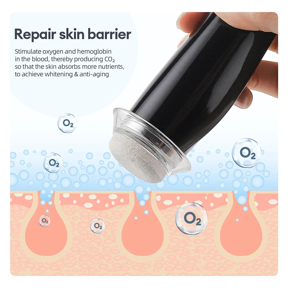 IEbilif Portable Facial Oxygen Bubble Pen For Skin Tightening And Puffiness Removal
