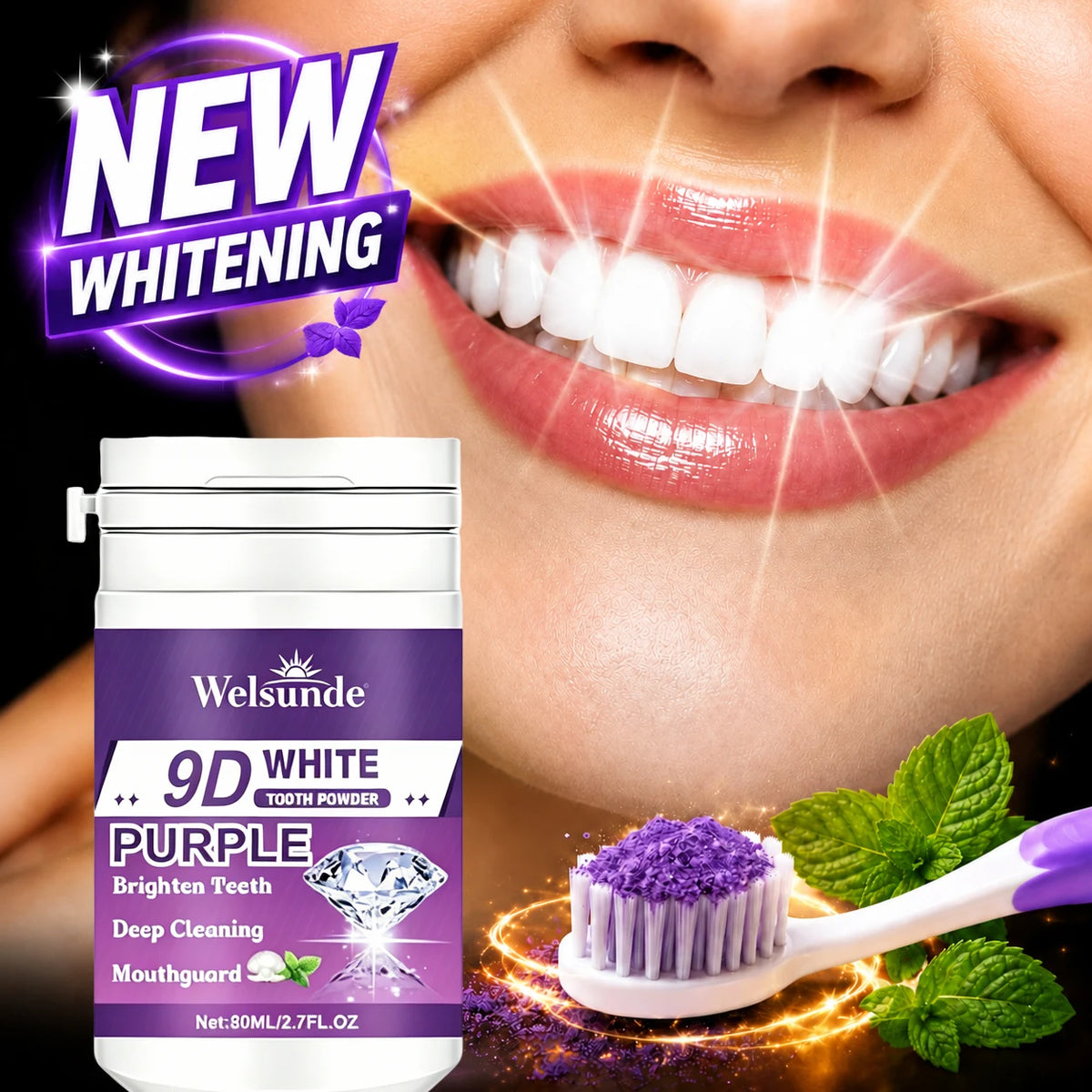 Welsunde Whitening Toothpaste For Fresh Breath And Stain Removal