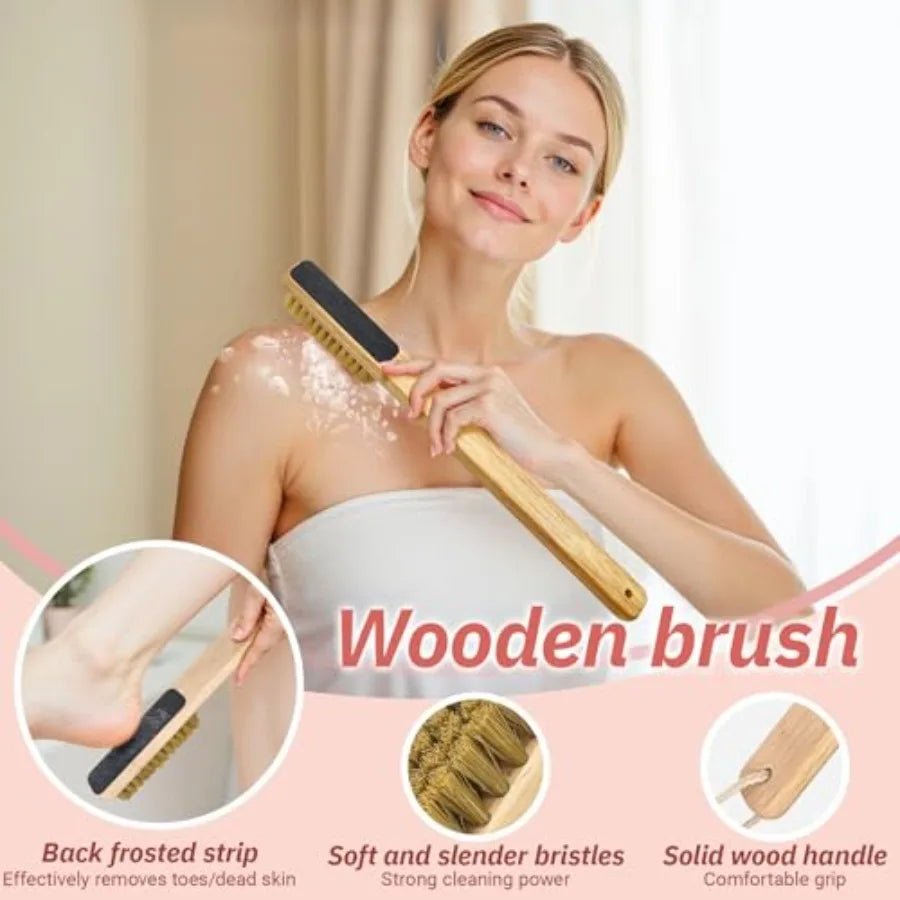 Silicone Shower Toe Gap Cleaning Brush With Long Handle