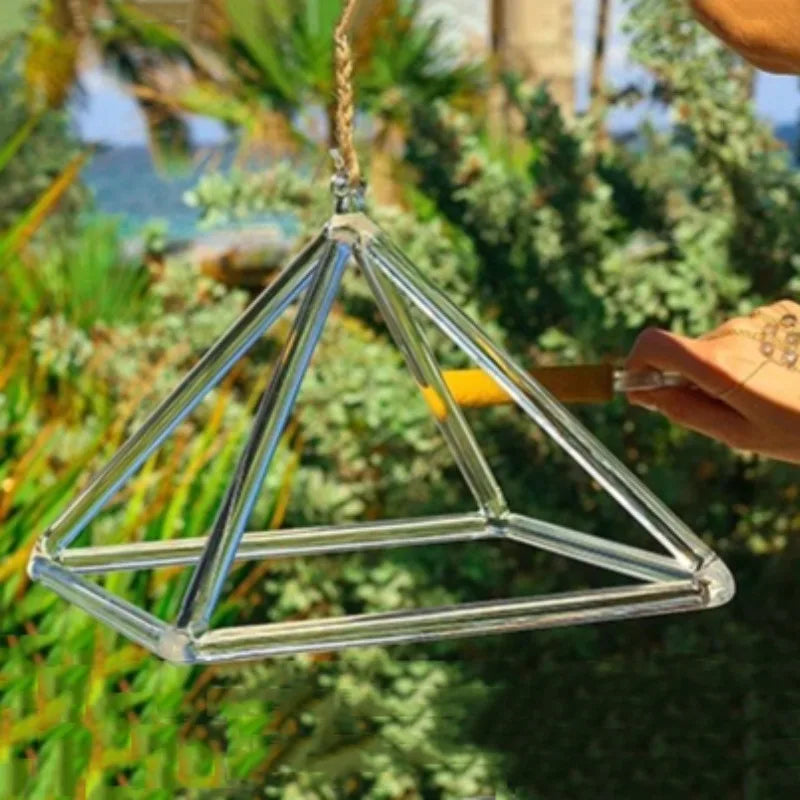 OLOMCrystal Pyramid Singing Bowl For Sound Healing Therapy