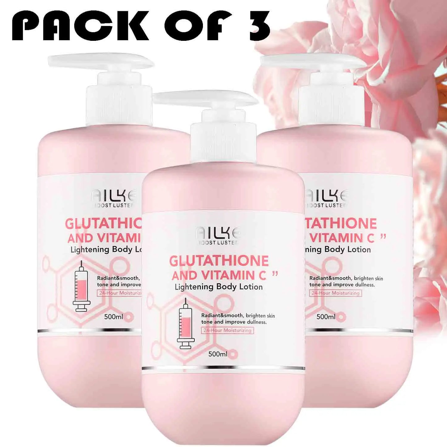 AILKE Glutathione Vitamin C Kit Whitening Lotion Moisturizing Cream