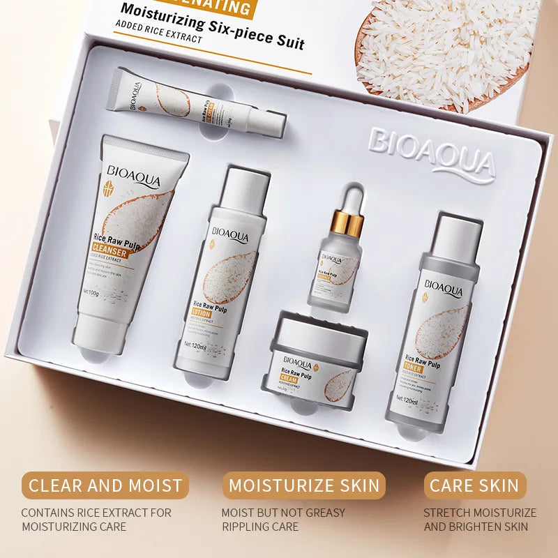 BIOAOUA Rice Protoplasm Grape Hydrating Skincare Set