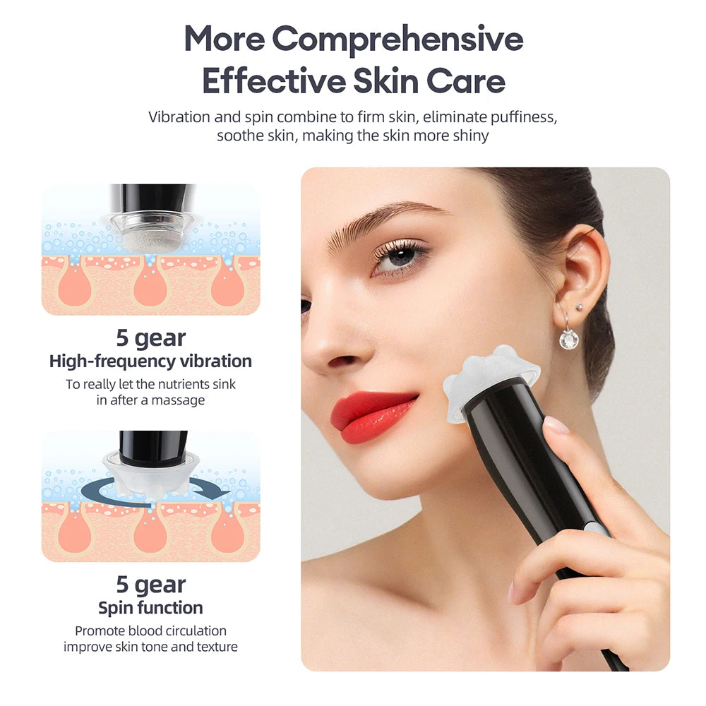 IEbilif Portable Facial Oxygen Bubble Pen For Skin Tightening And Puffiness Removal