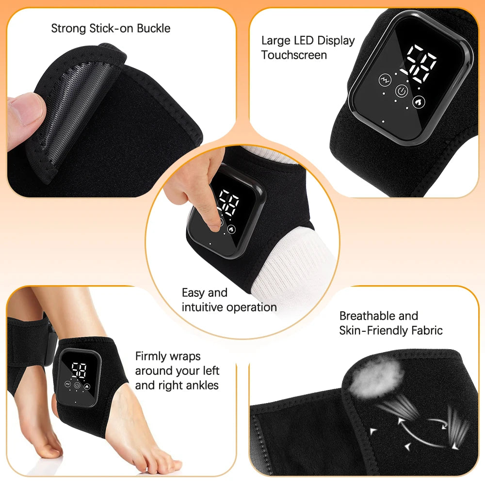 Hailicare Ankle Massager With Heat And Vibration