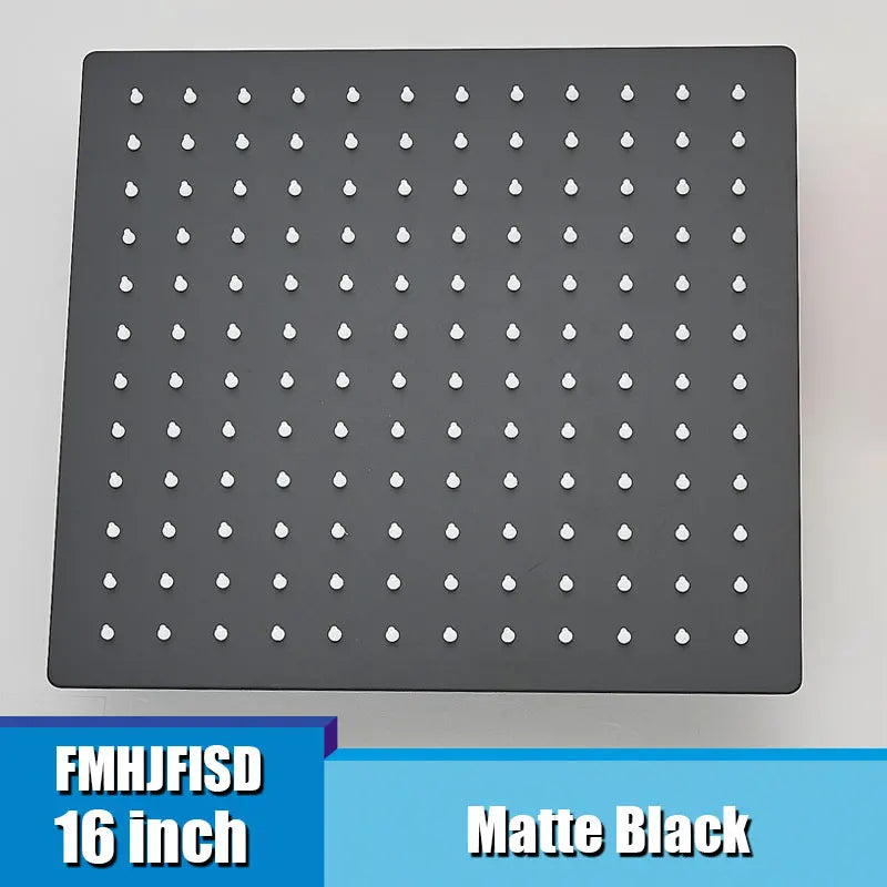 Fmhjfisd Square Ultrathin Ceiling Mount Shower Head Stainless Steel