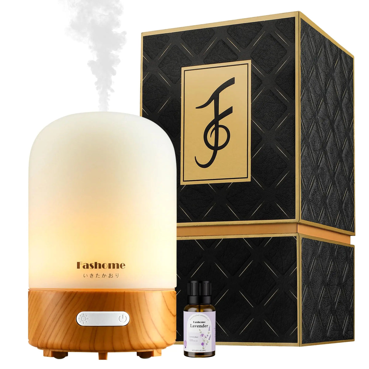 Fashome Glass Ultrasonic Aromatherapy Diffuser With Automatic Shutoff