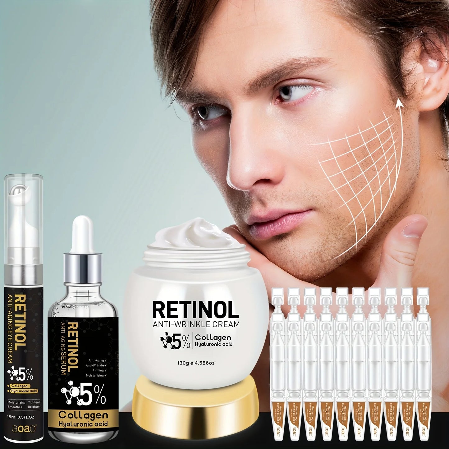 aoao Retinol Deep Hydration Anti-Wrinkle Gift Set For Dry Skin