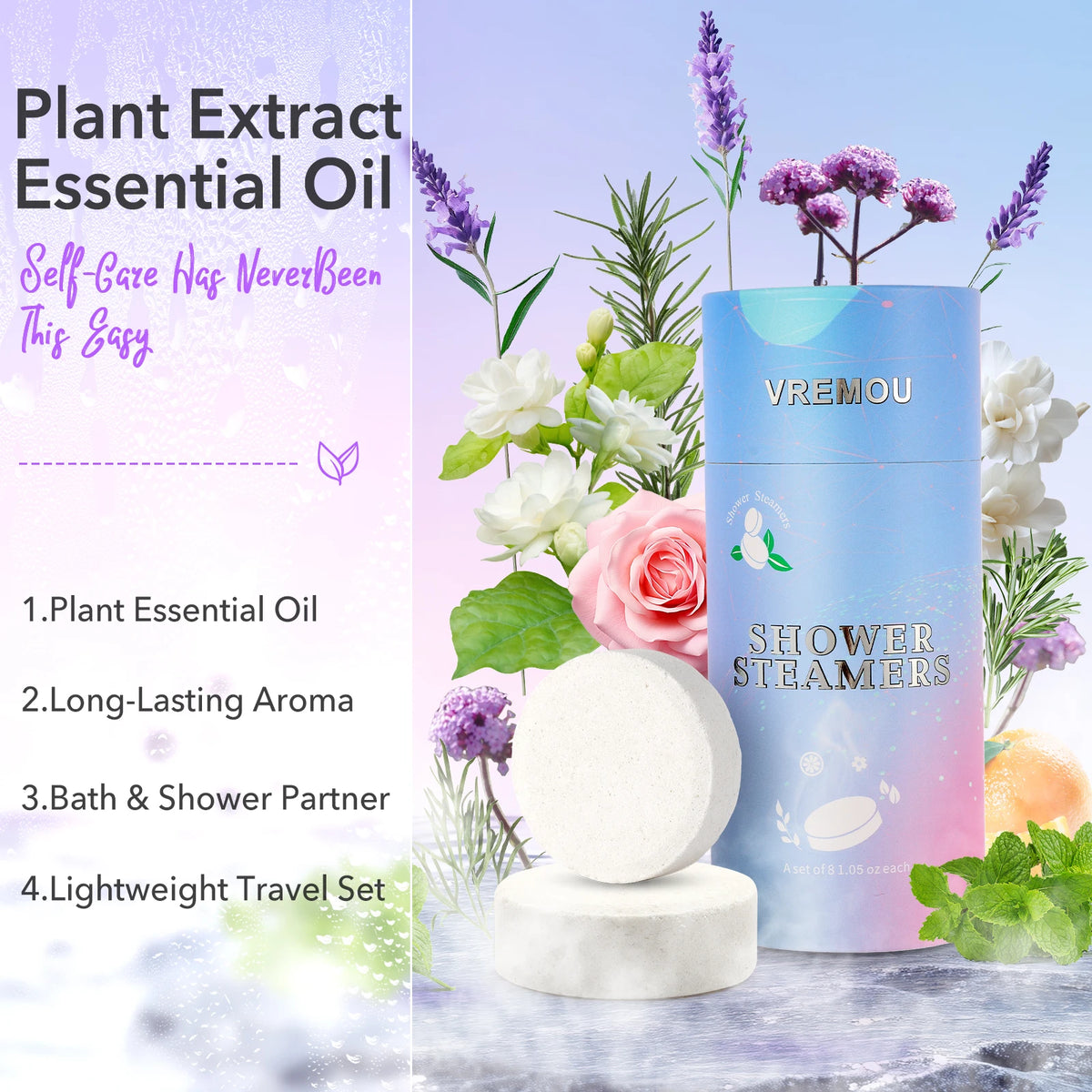 Vremou Aromatherapy Shower Steamers With Essential Oils